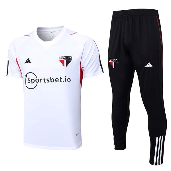 Camiseta Sao Paulo Conjunto Completo 2023-24 Blanco Negro